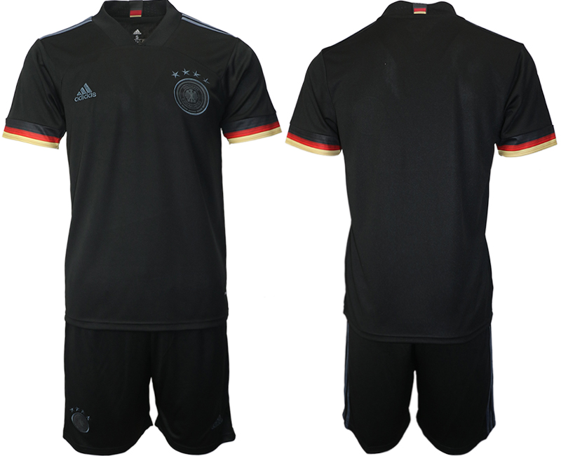 Men's Germany National Team Custom Black Away Soccer Jersey Suit